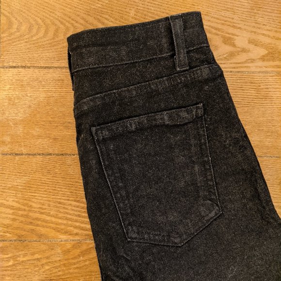 Original Skinny High Waist 10 in Pencil Jeans NWOT - 25 Black/Dark Grey - Picture 7 of 7